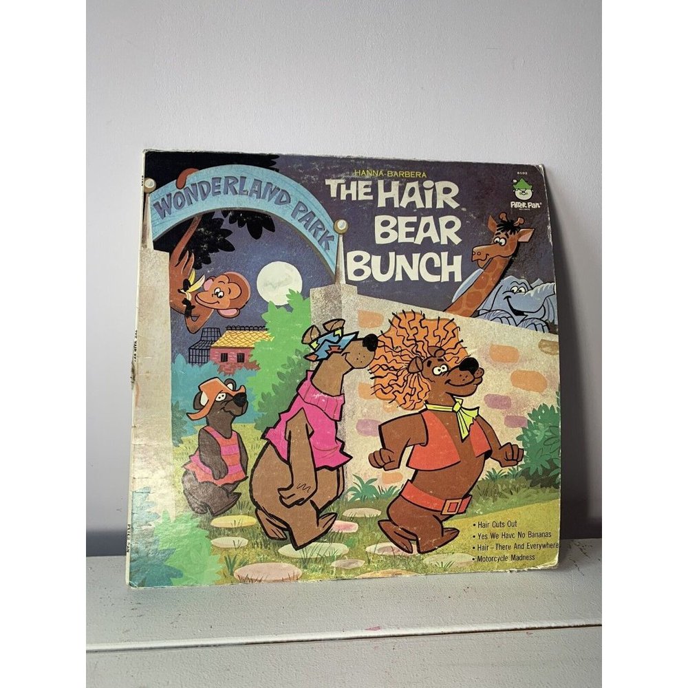 The Hair Bear Bunch (1972) US Vinyl LP Peter Pan Records 8102 Hanna-Barbera Prod